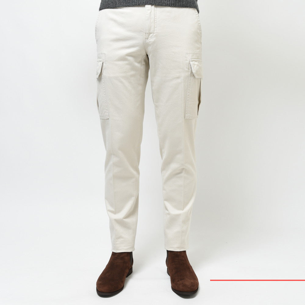 INCOTEX SLACKS（インコテックス スラックス） TAPERED FIT ストーンウォッシュコットンギャバジンテーパードカーゴパンツ 470-81532(M)