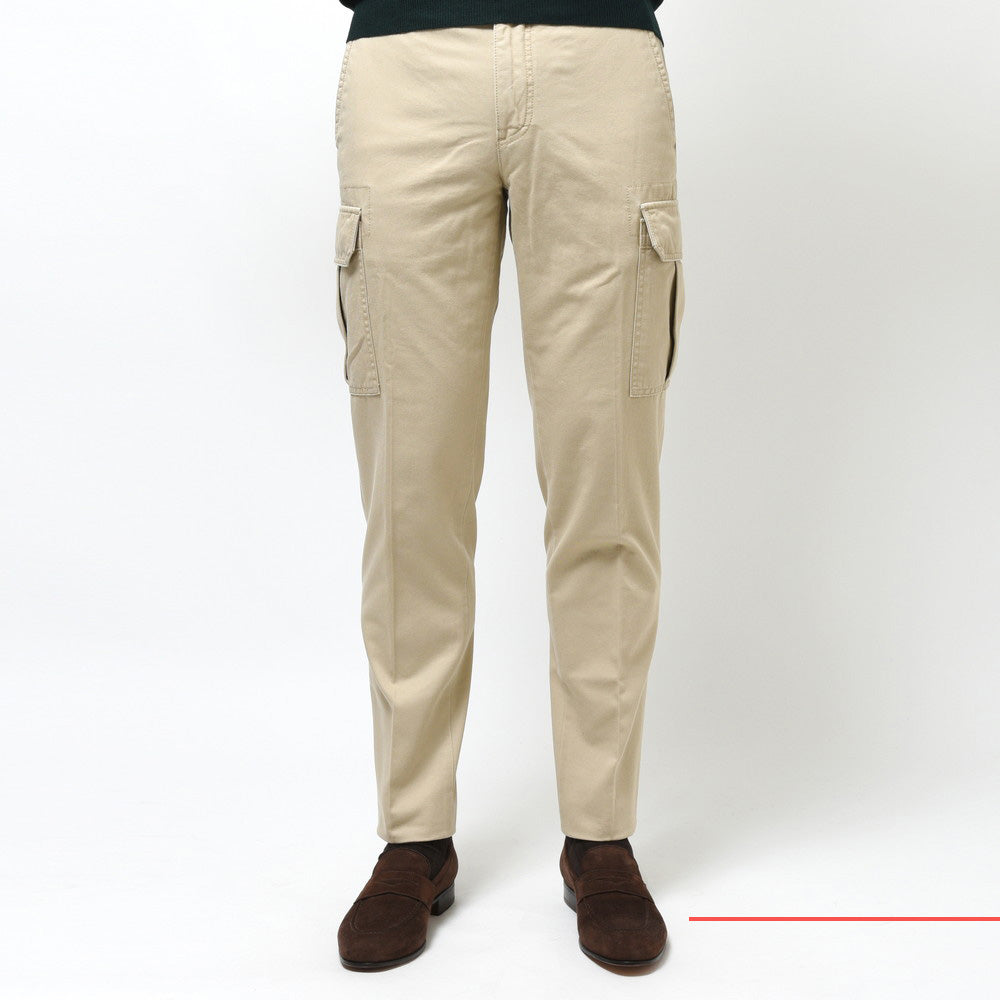 INCOTEX SLACKS（インコテックス スラックス） TAPERED FIT ストーンウォッシュコットンギャバジンテーパードカーゴパンツ 470-81532(M)