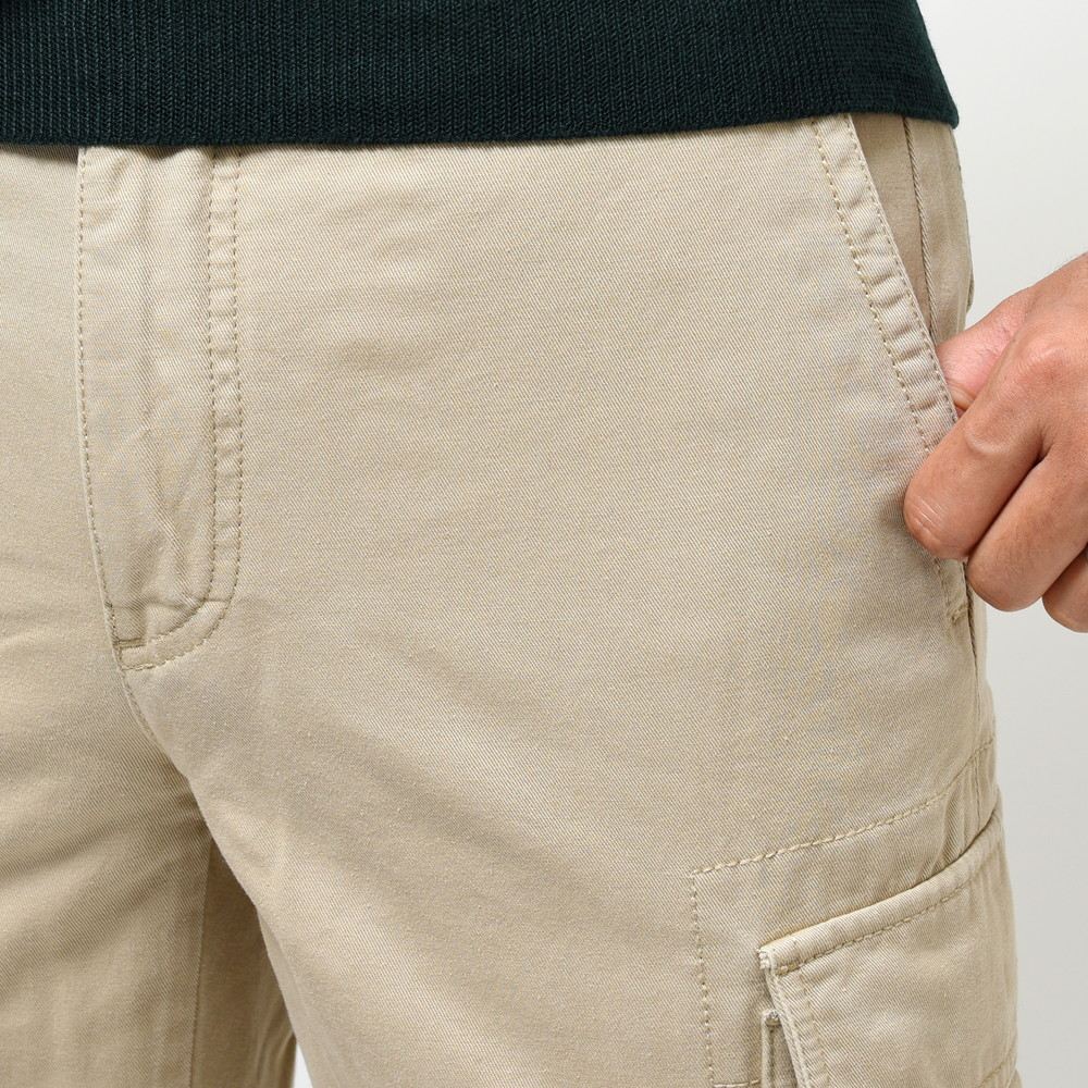 INCOTEX SLACKS（インコテックス スラックス） TAPERED FIT ストーンウォッシュコットンギャバジンテーパードカーゴパンツ 470-81532(M)