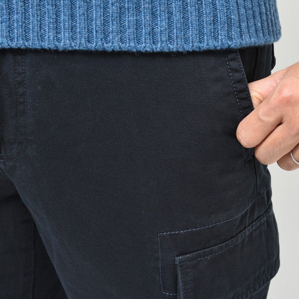 INCOTEX SLACKS（インコテックス スラックス） TAPERED FIT ストーンウォッシュコットンギャバジンテーパードカーゴパンツ 470-81532(M)