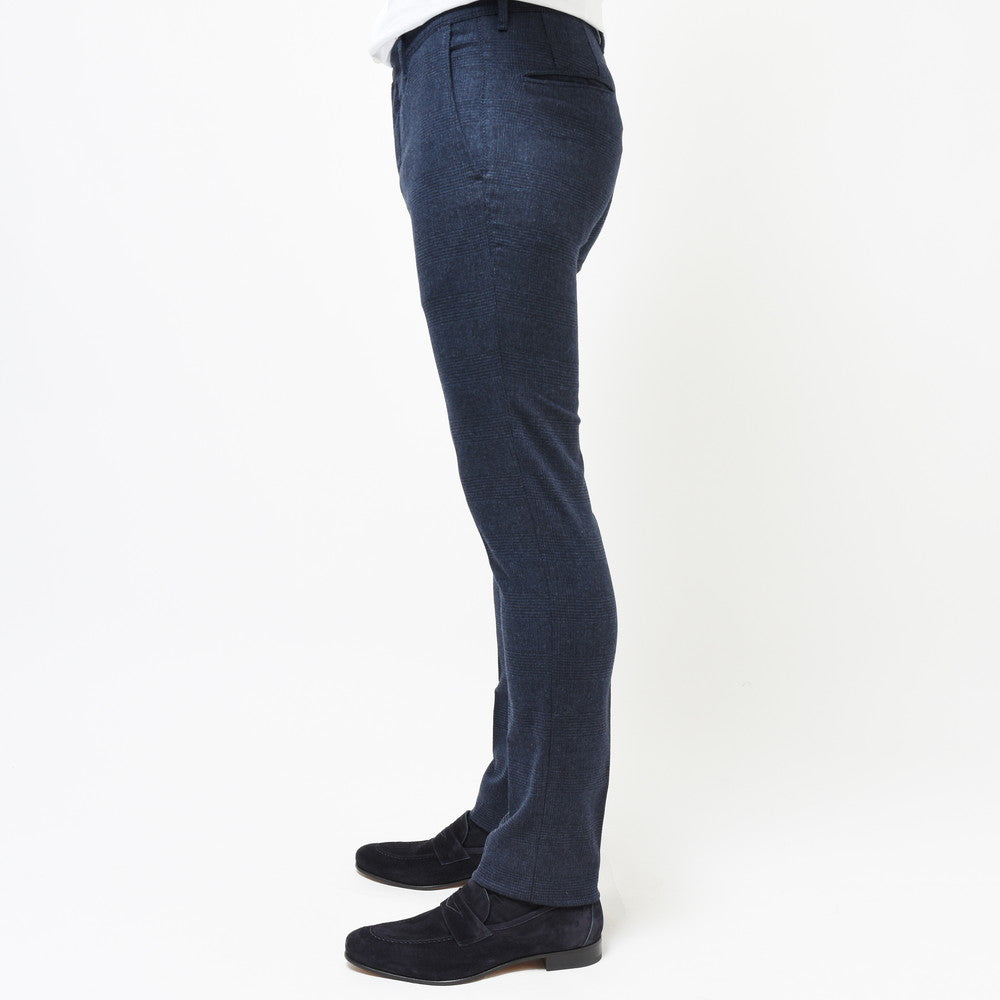 INCOTEX SLACKS（インコテックス スラックス） SLIM FIT ウォッシュドストレッチウールグレンチェックテーパードパンツ 470-81583(M)