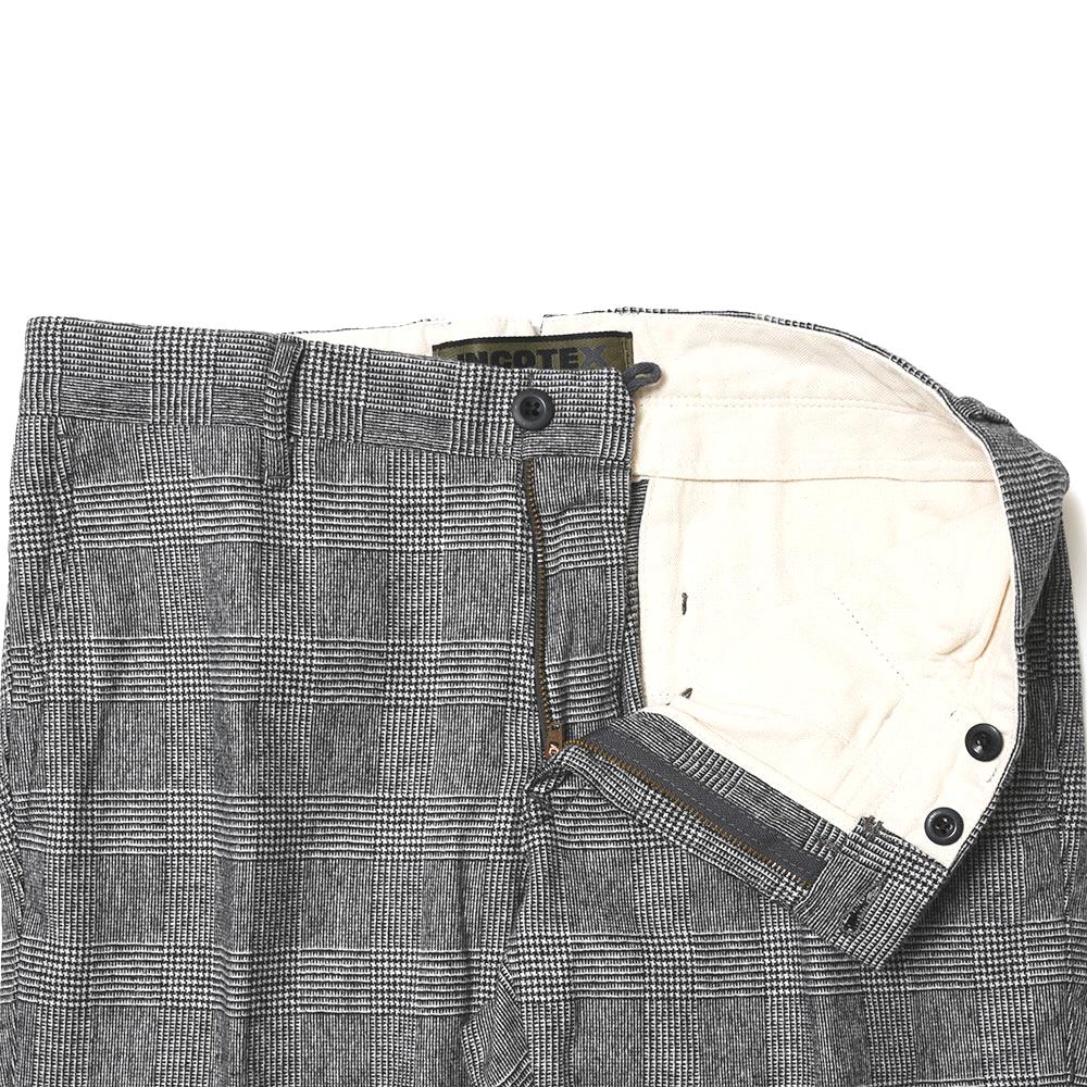 INCOTEX SLACKS（インコテックス スラックス） SLIM FIT ウォッシュドストレッチウールグレンチェックテーパードパンツ 470-81583(M)