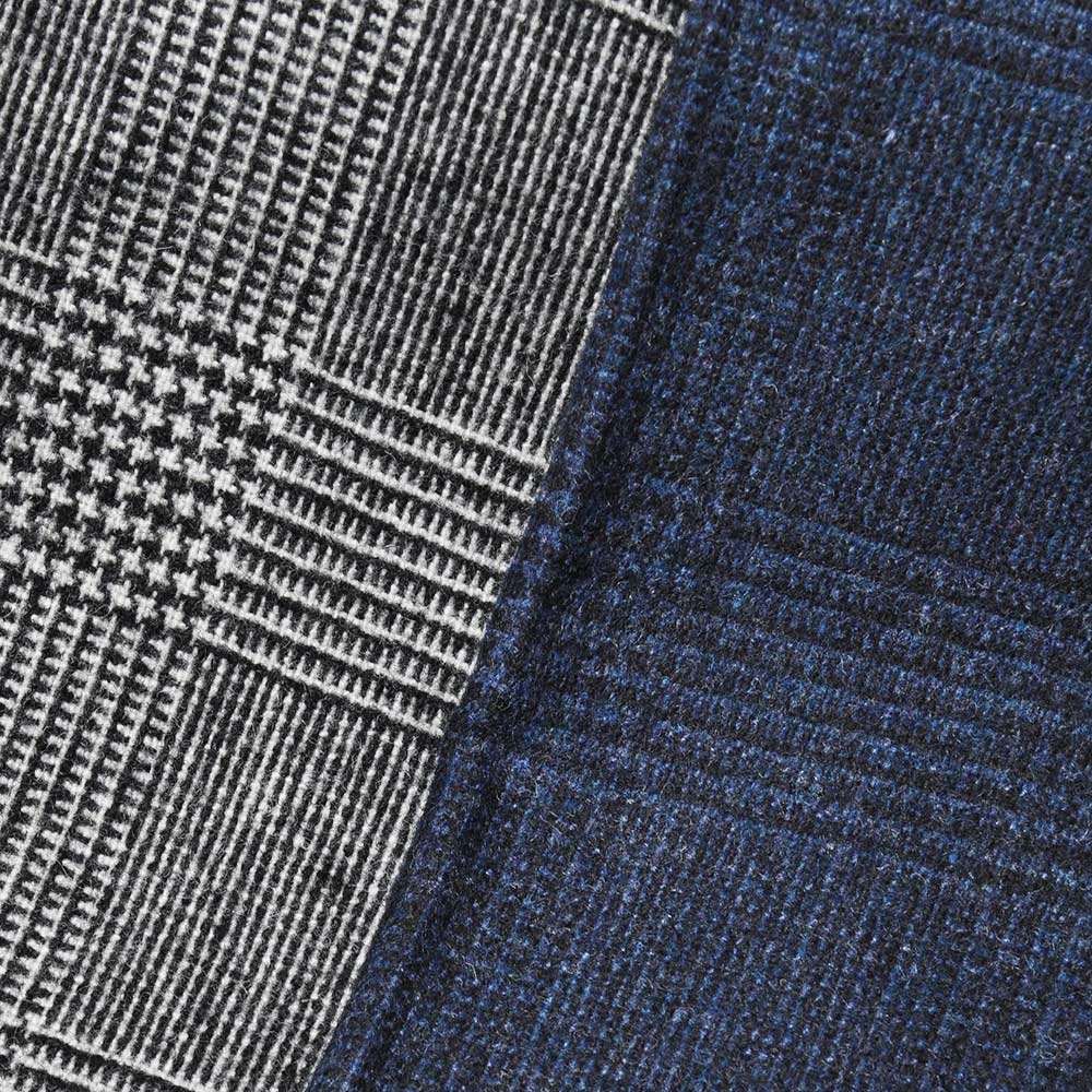 INCOTEX SLACKS（インコテックス スラックス） SLIM FIT ウォッシュドストレッチウールグレンチェックテーパードパンツ 470-81583(M)
