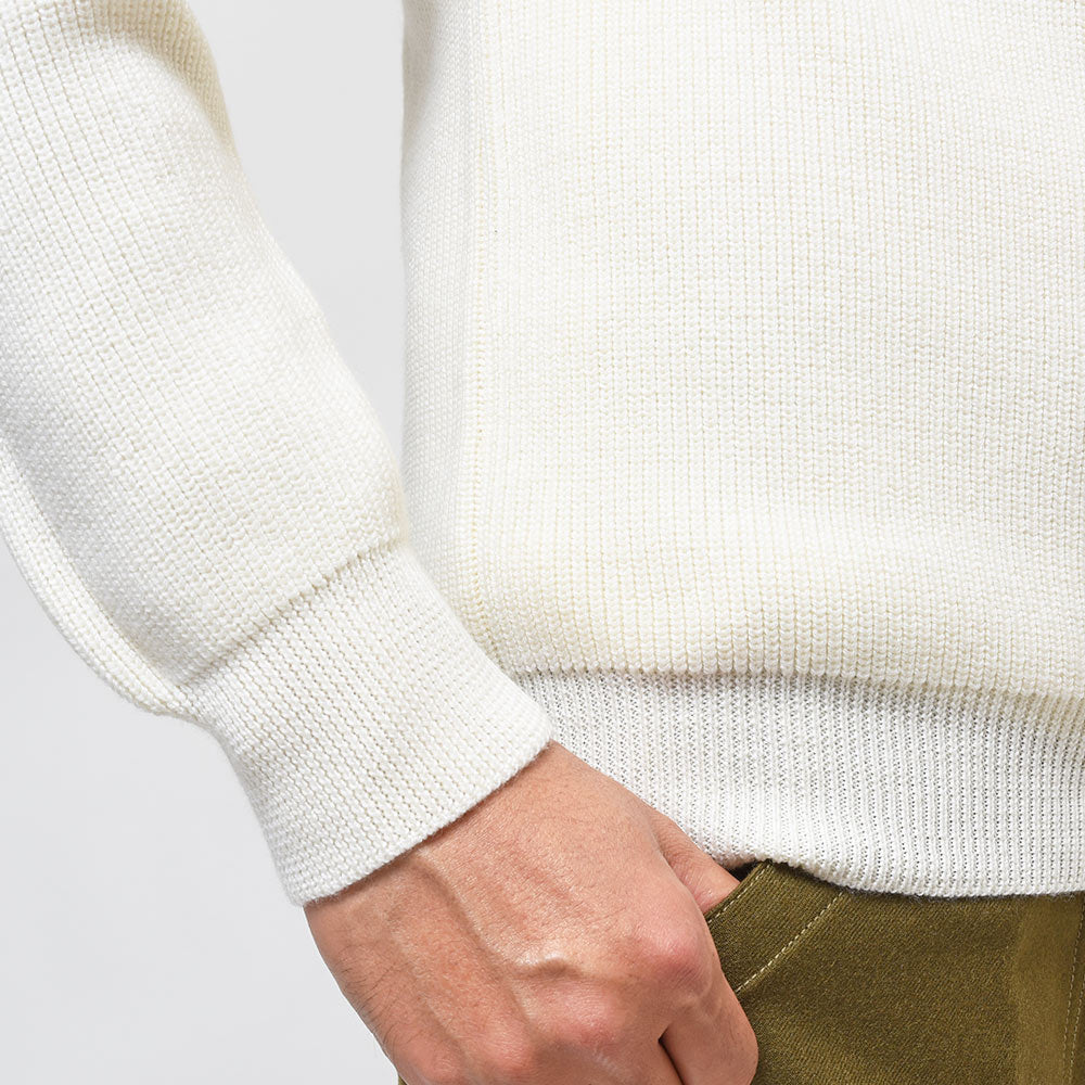 Settefili Cashmere セッテフィーリ カシミア ウール ミドルゲージ Vネック チルデンニット