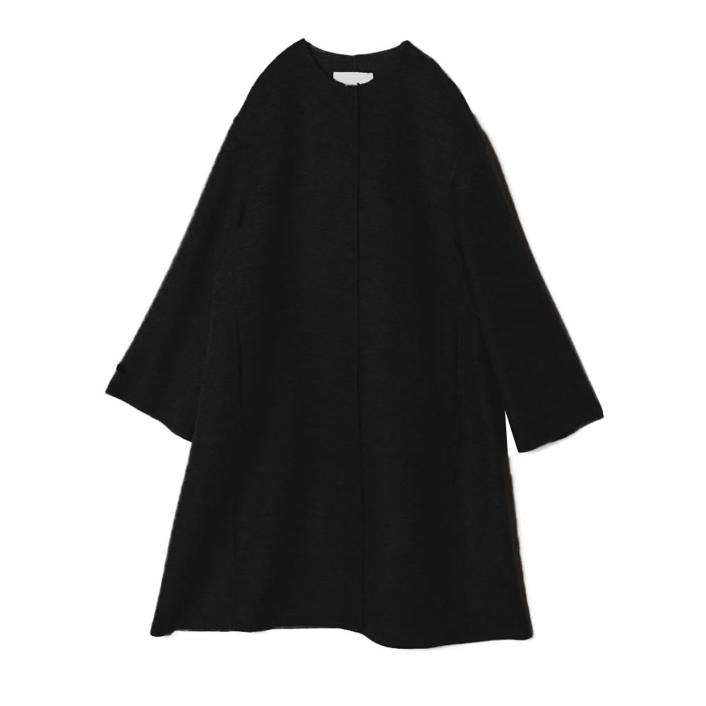 manzoni24(マンゾーニ)<BR>23M1204/DB1 ウールカシミア ノーカラーコート