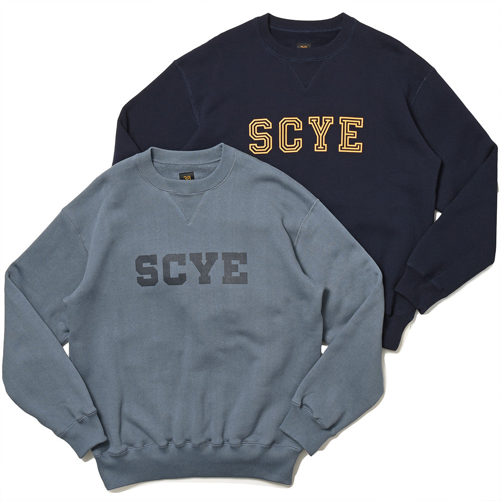 SCYE BASICS サイベーシックス コットン 裏起毛 セットアップ対応 クルーネック スウェット