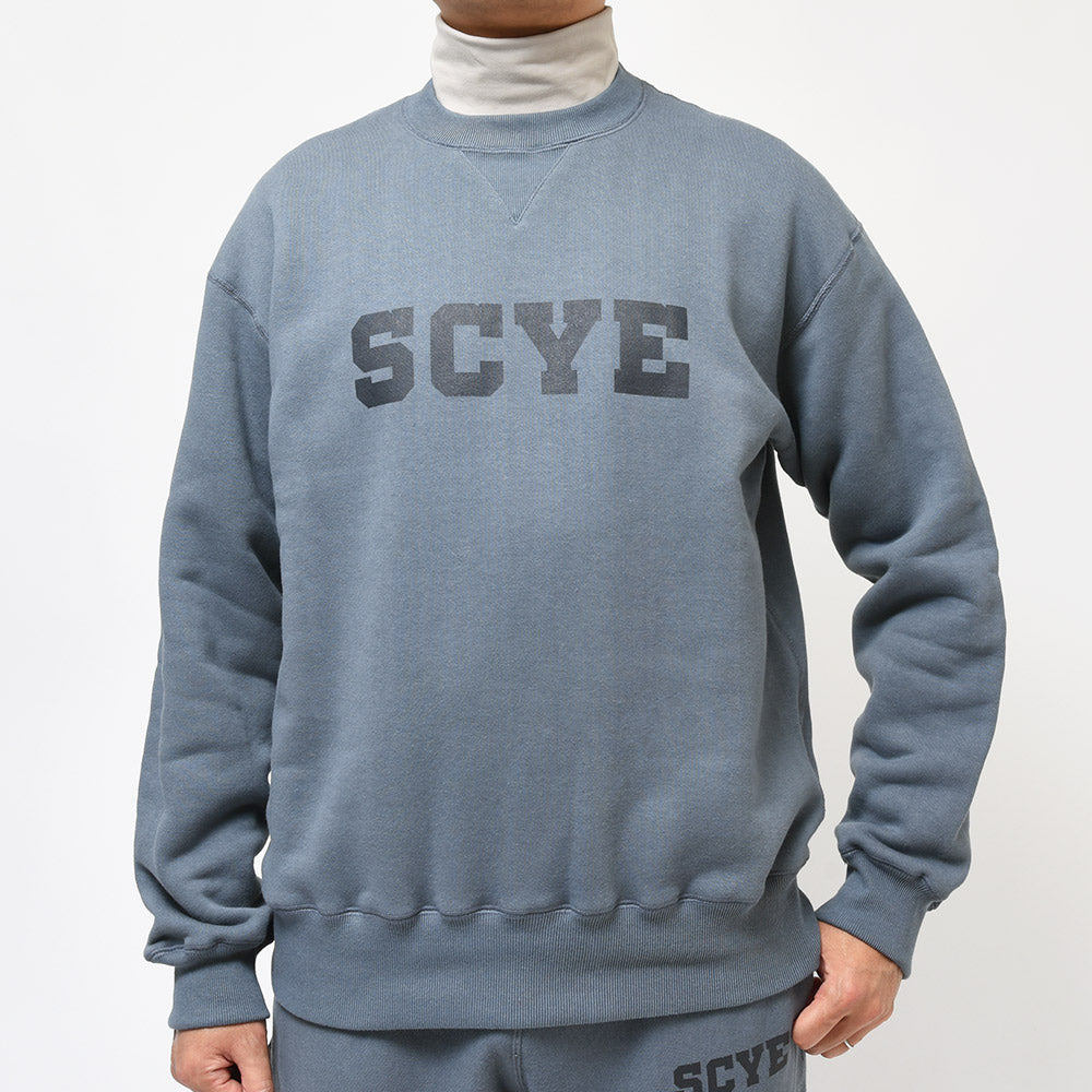 SCYE BASICS サイベーシックス コットン 裏起毛 セットアップ対応 クルーネック スウェット