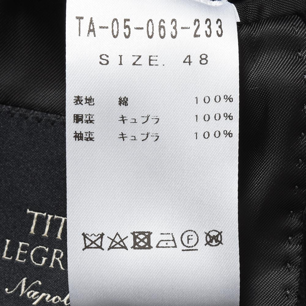 TITO ALLEGRETTO ティト アレグレット コットン コーデュロイ ゴールドメタルボタン ダブル6Bジャケット