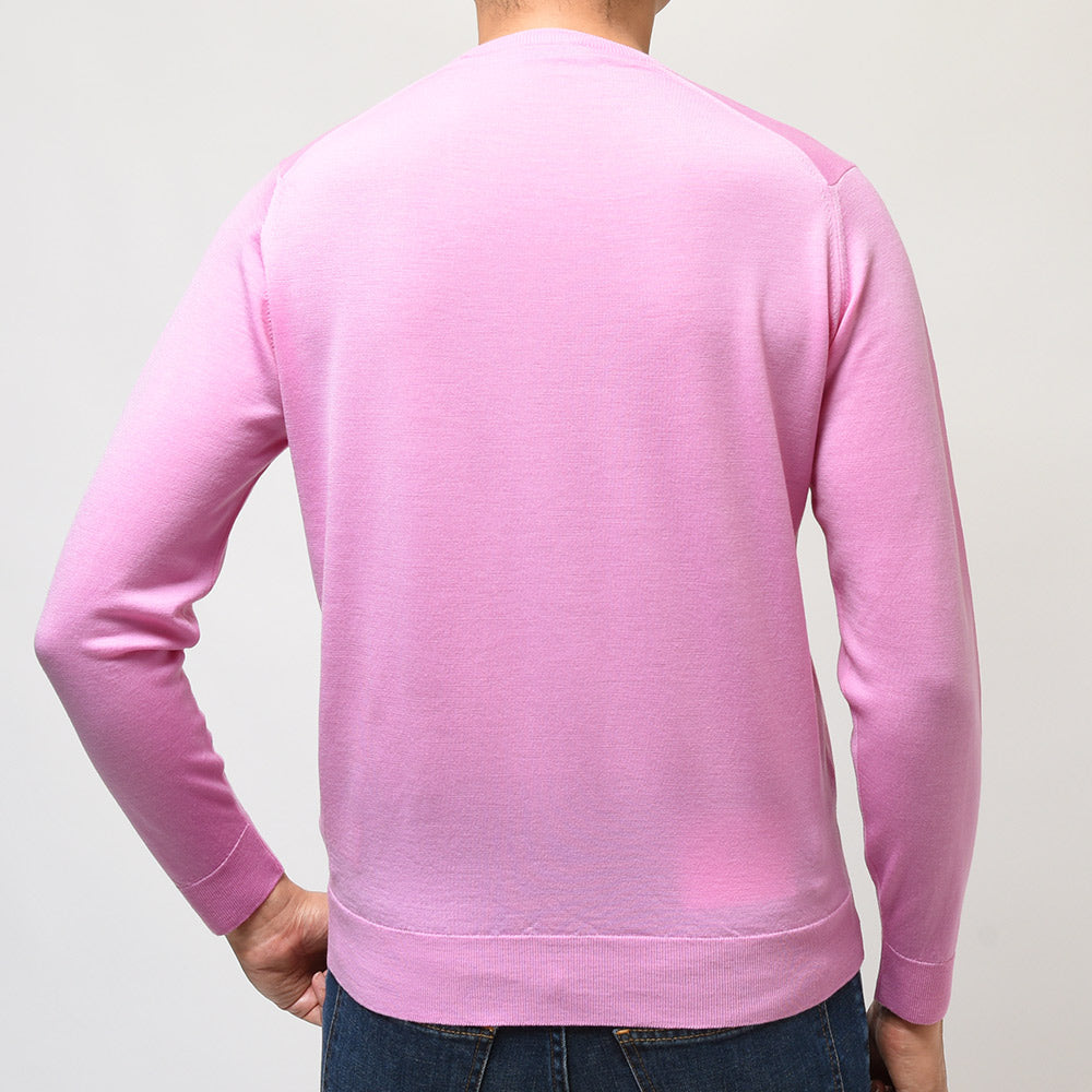 JOHN SMEDLEY ジョンスメドレー SCANLAN メリノウール 30ゲージ クルーネック ニット MODERN FIT