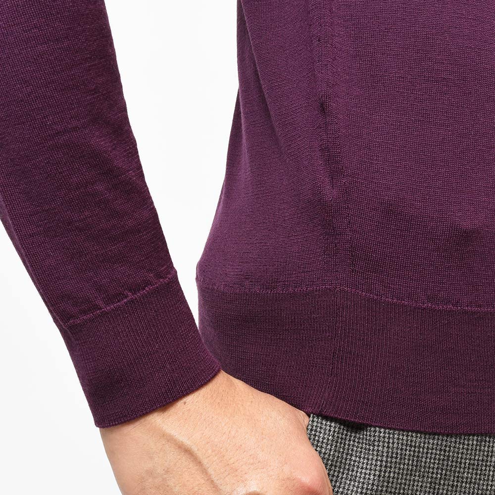 JOHN SMEDLEY ジョンスメドレー KILDAY メリノウール 30ゲージ モックネック ニット MODERN FIT