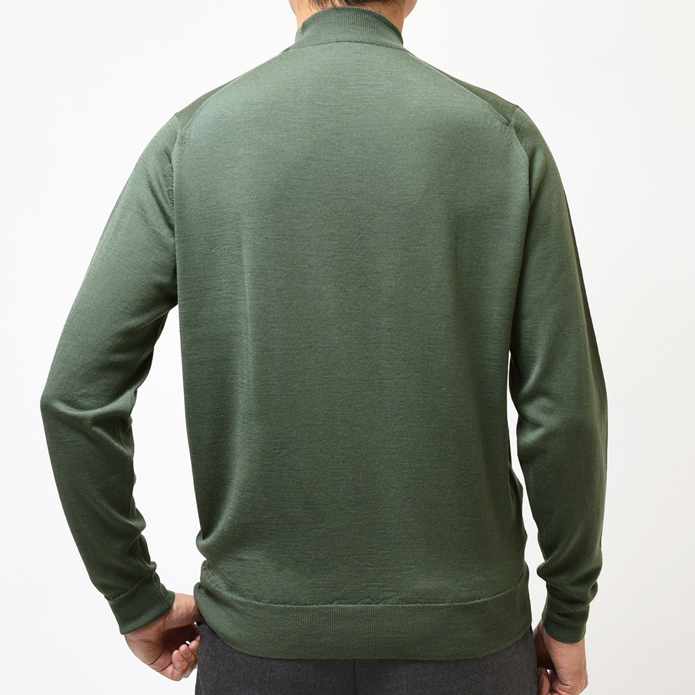 JOHN SMEDLEY ジョンスメドレー KILDAY メリノウール 30ゲージ モックネック ニット MODERN FIT
