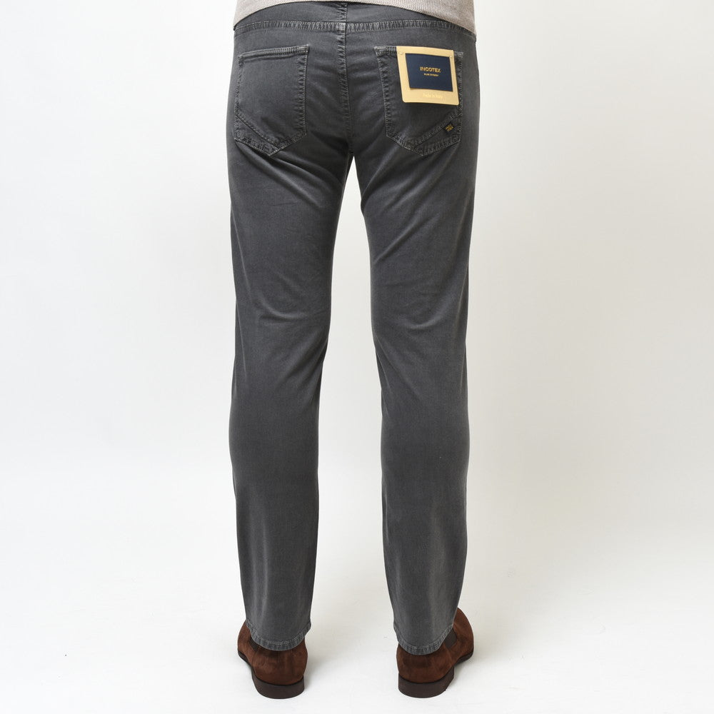INCOTEX BLUE DIVISION（インコテックス ブルーディヴィジョン） Slim Fit ガーメントダイコットンストレッチピケスリムテーパードパンツ 407-81500