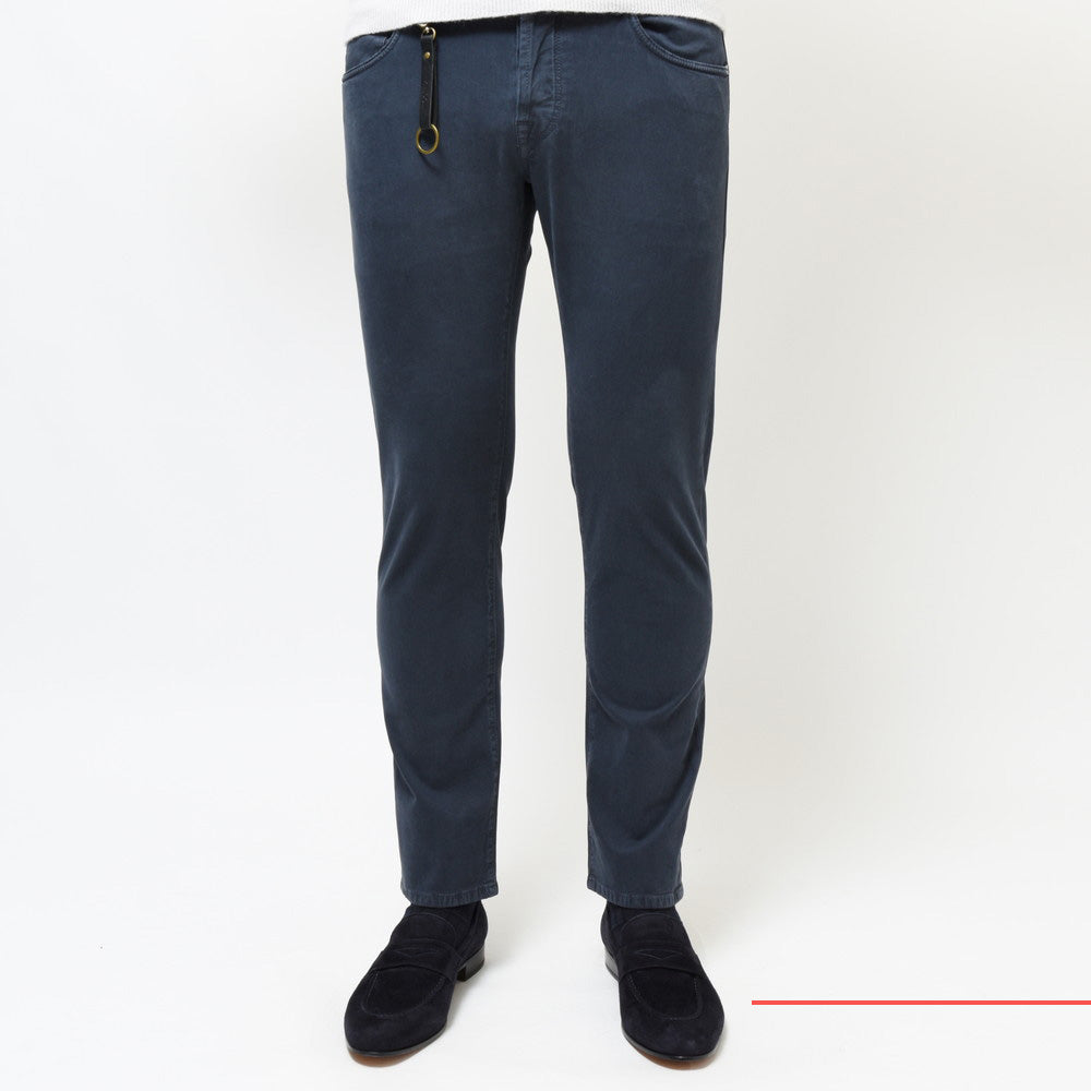 INCOTEX BLUE DIVISION（インコテックス ブルーディヴィジョン） Slim Fit ガーメントダイコットンストレッチピケスリムテーパードパンツ 407-81500
