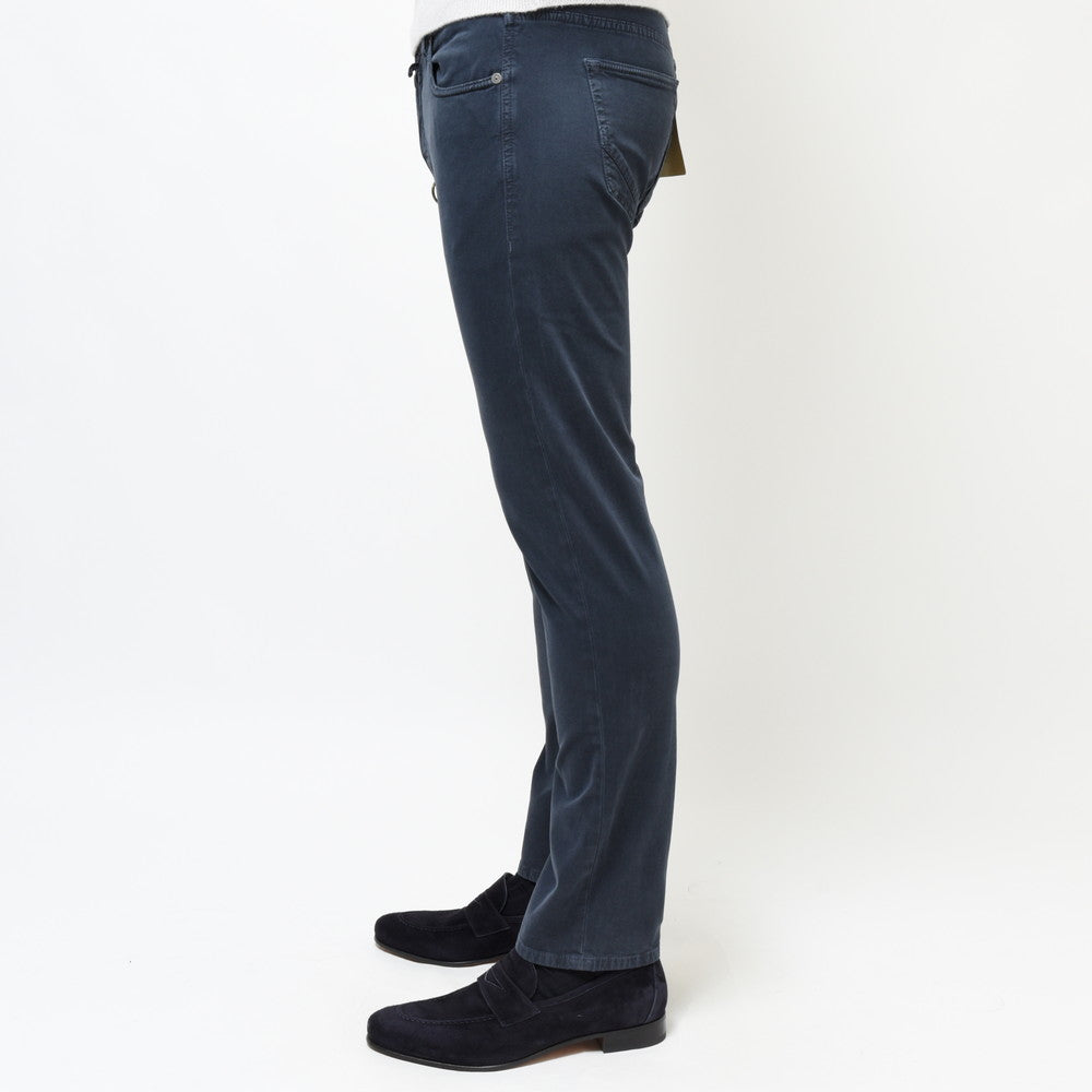 INCOTEX BLUE DIVISION（インコテックス ブルーディヴィジョン） Slim Fit ガーメントダイコットンストレッチピケスリムテーパードパンツ 407-81500