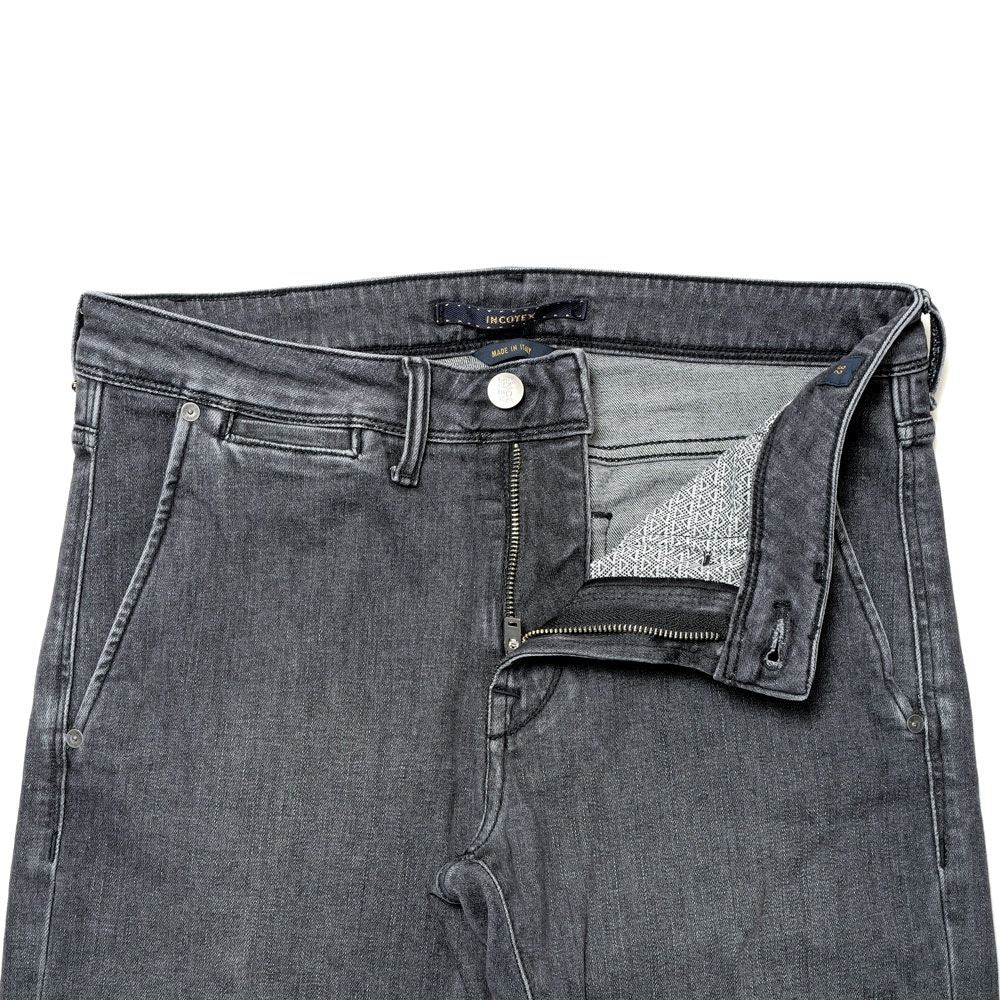 INCOTEX BLUE DIVISION（インコテックス ブルーディヴィジョン） Slim Fit ヴィンテージウォッシュスリムテーパードストレッチデニム（スラントポケット）407-81504