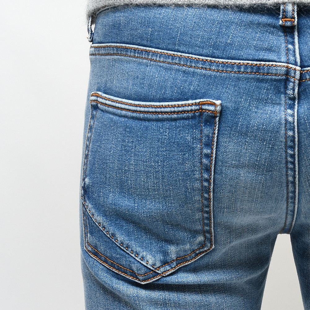 INCOTEX BLUE DIVISION（インコテックス ブルーディヴィジョン） Slim Fit ヴィンテージウォッシュスリムテーパードストレッチデニム 407-81574