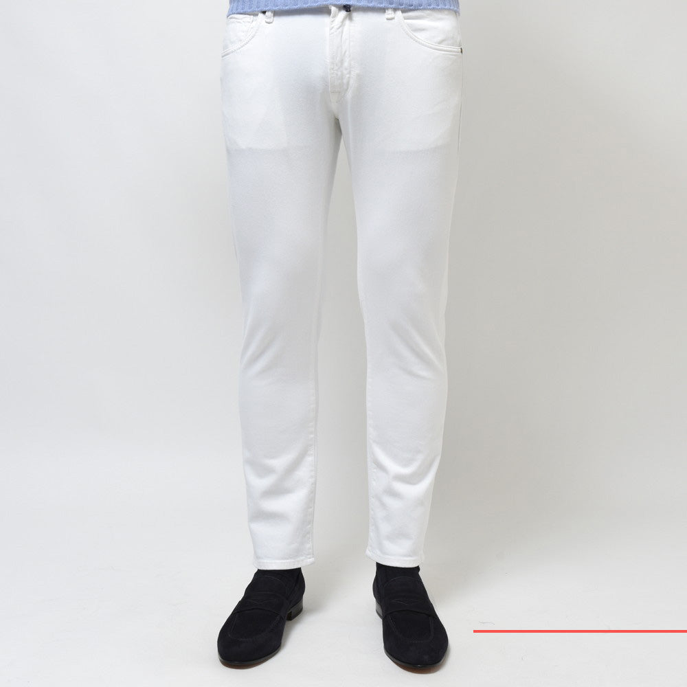 INCOTEX BLUE DIVISION（インコテックス ブルーディヴィジョン） Slim Fit ウォッシュドコットンストレッチドリルスリムテーパードパンツ 407-81578