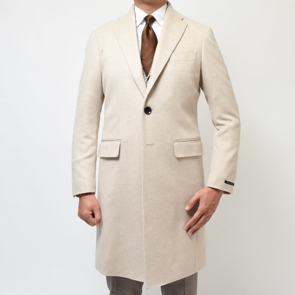 guji（グジ） カシミアフランネルソリッドチェスターフィールドコート(MADE BY RING JACKET / LoroPianaファブリック使用)【秋/冬】
