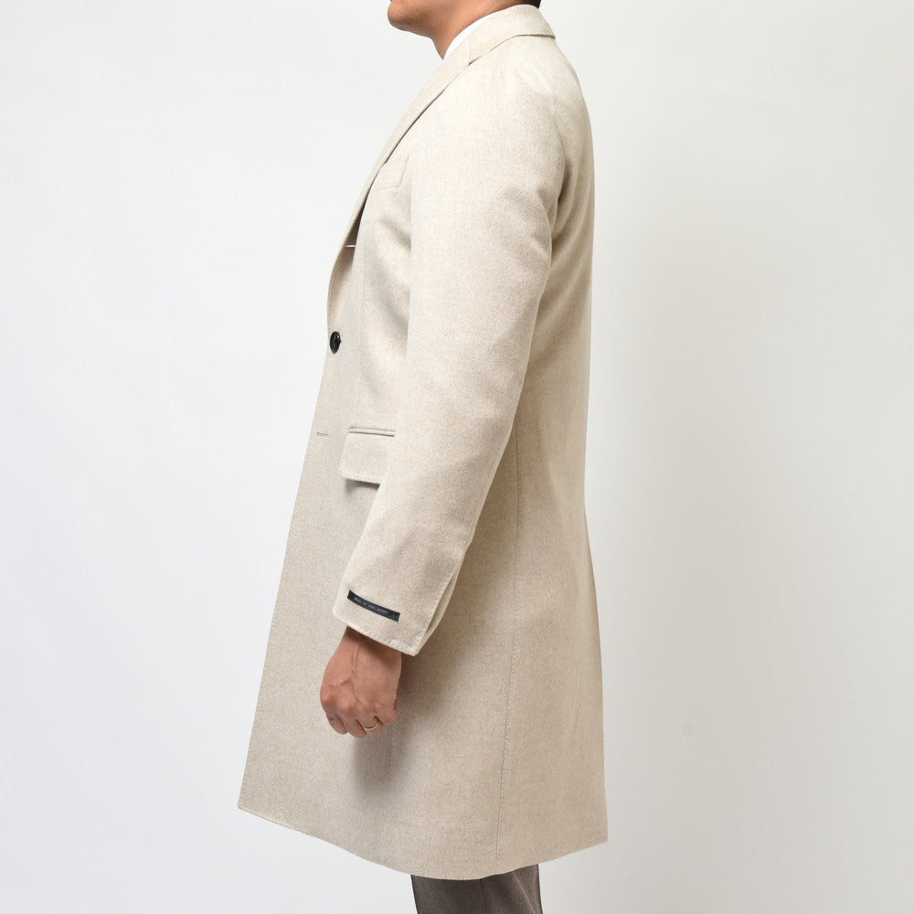 guji（グジ） カシミアフランネルソリッドチェスターフィールドコート(MADE BY RING JACKET / LoroPianaファブリック使用)【秋/冬】