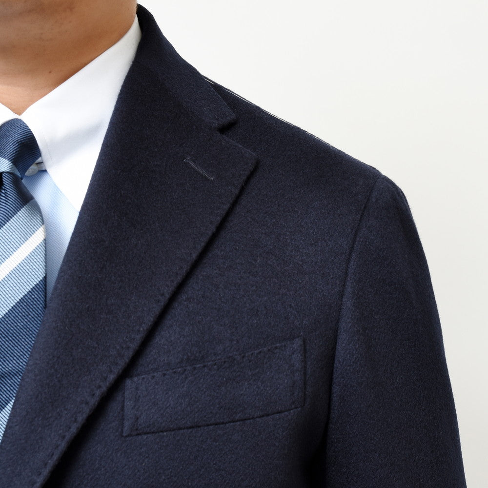 guji（グジ） カシミアフランネルソリッドチェスターフィールドコート(MADE BY RING JACKET / LoroPianaファブリック使用)【秋/冬】