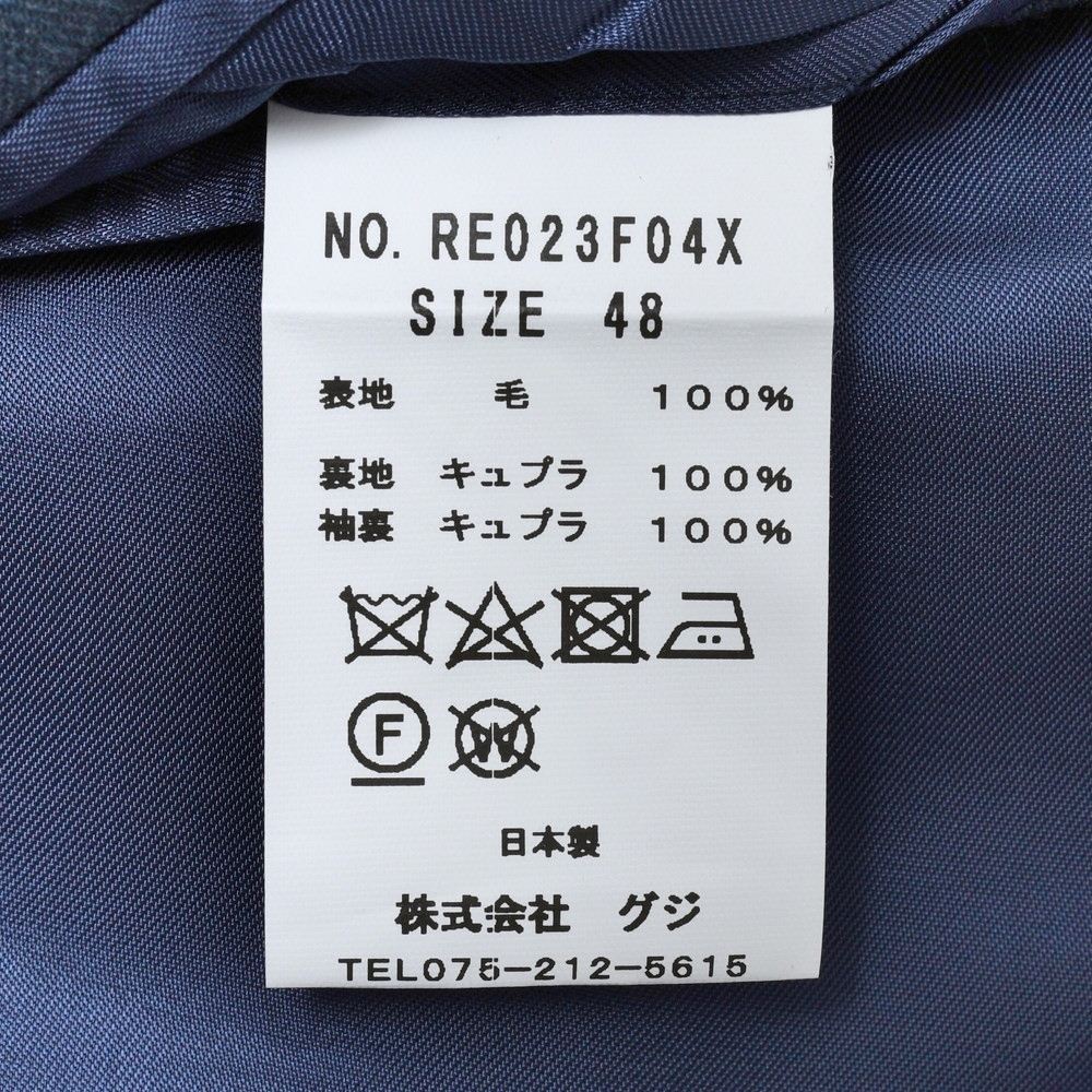 guji（グジ） TROFEOトロフェオ ウールヘリンボーン3B1プリーツスーツ(MADE BY RING JACKET / Ermenegildo Zegnaファブリック使用) 【秋/冬】