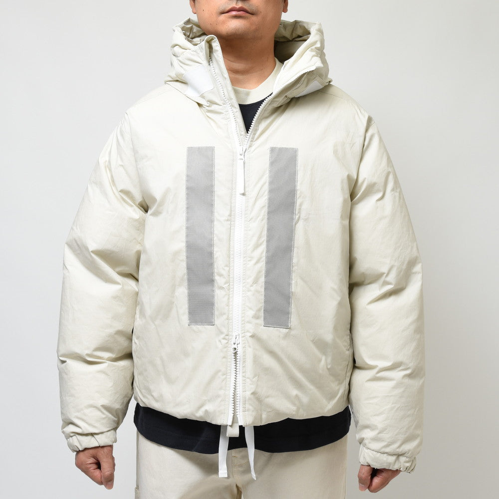 STONE ISLAND(ストーンアイランド)  MARINA ワックスコーティングコットンポプリンフーデッドダウンジャケット 7915424X2