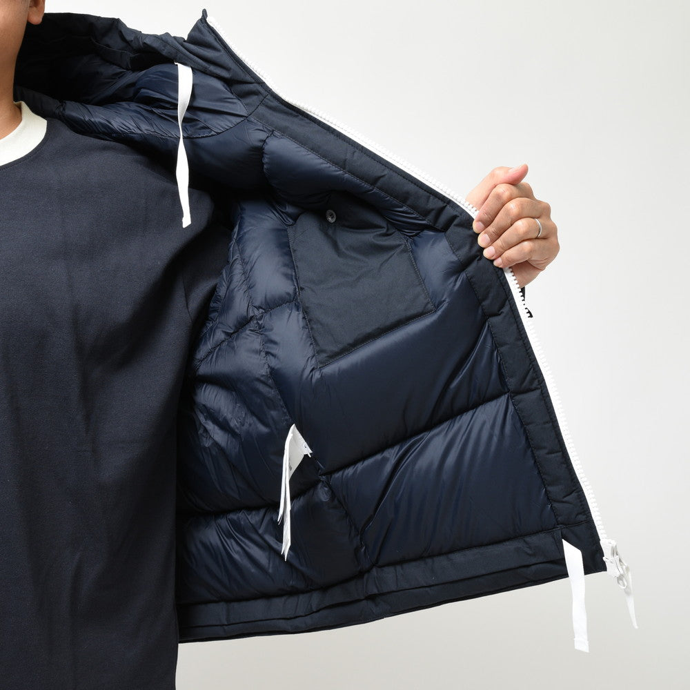 STONE ISLAND(ストーンアイランド)  MARINA ワックスコーティングコットンポプリンフーデッドダウンジャケット 7915424X2