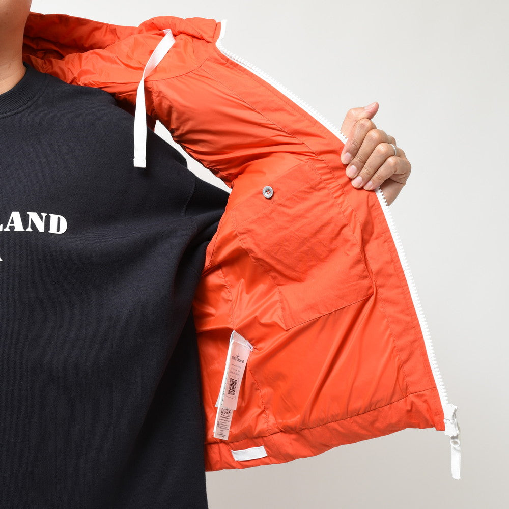 STONE ISLAND(ストーンアイランド)  MARINA ワックスコーティングコットンポプリンダウンベスト 7915G09X2