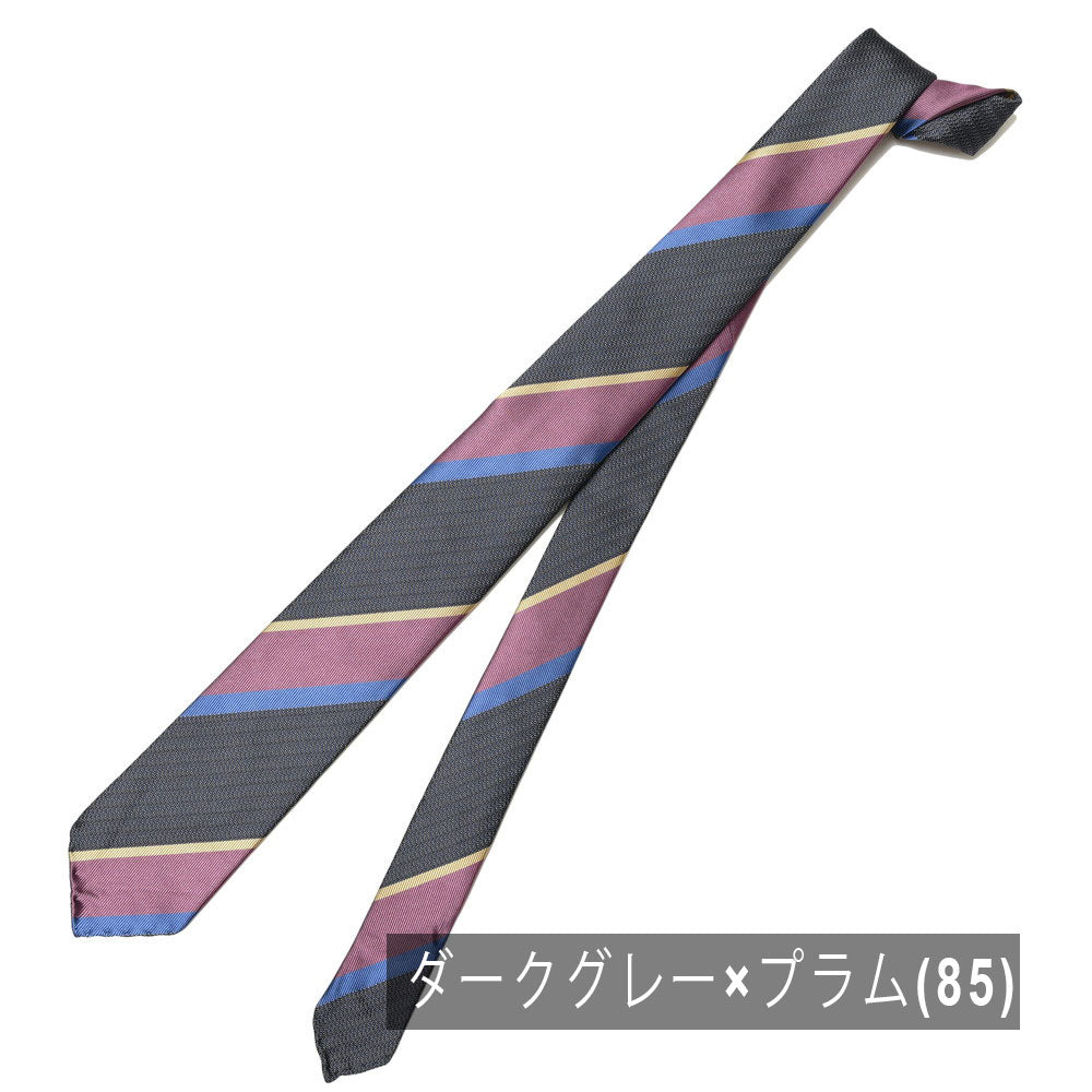 TIE YOUR TIE（タイ ユア タイ） シルクレップ×ジャガードストライプセッテピエゲタイ 105890