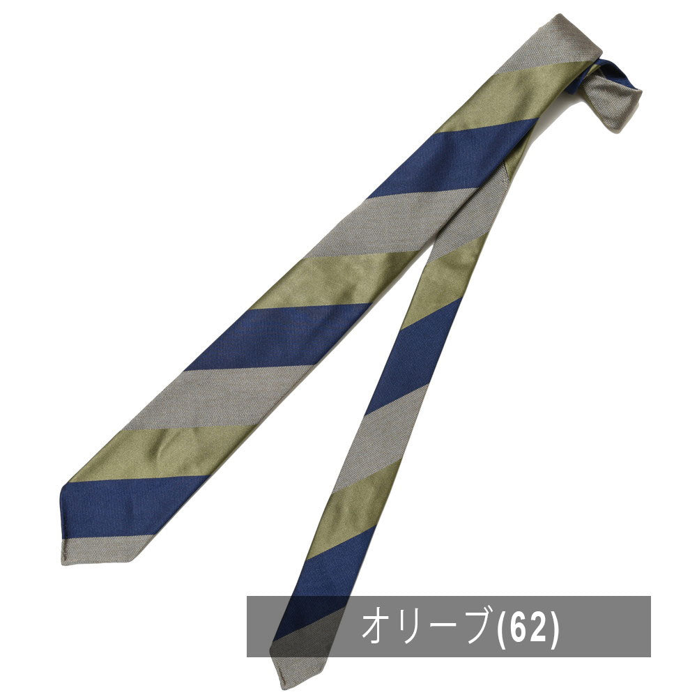 TIE YOUR TIE（タイ ユア タイ） シルクコットンブロックストライプセッテピエゲタイ 99986