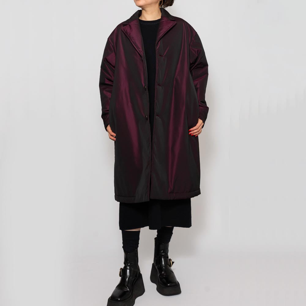 AMBELL(アンベル)<BR>00053 タフタ ドロップショルダーコート