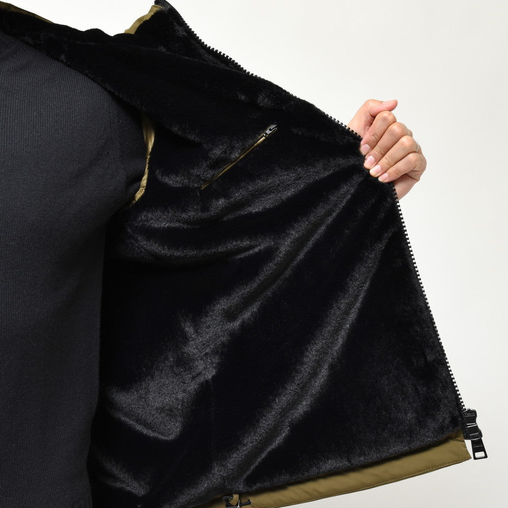HERNO（ヘルノ） ウォーターレペレントポリエステルタスランファーライニングフーディーブルゾン GC000072U-12343+12004