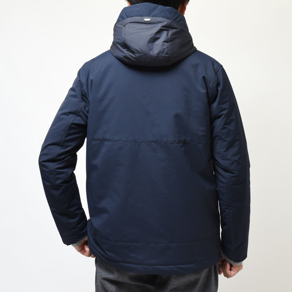 HERNO（ヘルノ） ウォーターレペレントポリエステルタスランファーライニングフーディーブルゾン GC000072U-12343+12004