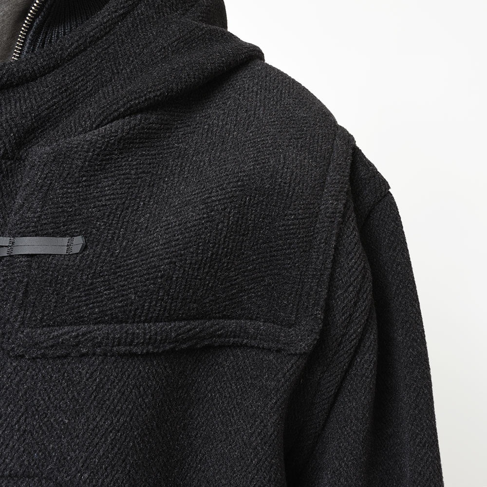 INVERTERE インバーティア Joshua Ellis ジョシュアエリス ウール ヘリンボーン ダッフルコート RELAX FIT