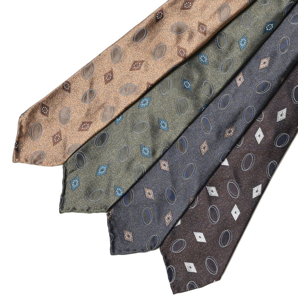 TIE YOUR TIE（タイ ユア タイ） シルクダイヤ＆サークルジャガードセッテピエゲタイ 103330