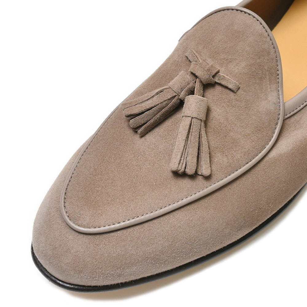 BAUDOIN & LANGE（ボードイン アンド ランジ） ラムスエードタッセルベルジャンシューズ SAGAN CLASSIC TASSELS/89505