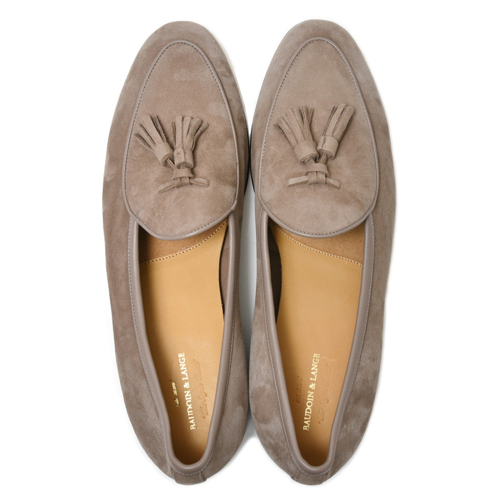 BAUDOIN & LANGE（ボードイン アンド ランジ） ラムスエードタッセルベルジャンシューズ SAGAN CLASSIC TASSELS/89505