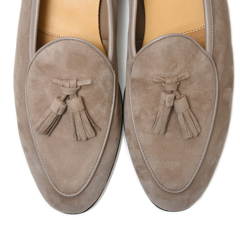 BAUDOIN & LANGE（ボードイン アンド ランジ） ラムスエードタッセルベルジャンシューズ SAGAN CLASSIC TASSELS/89505