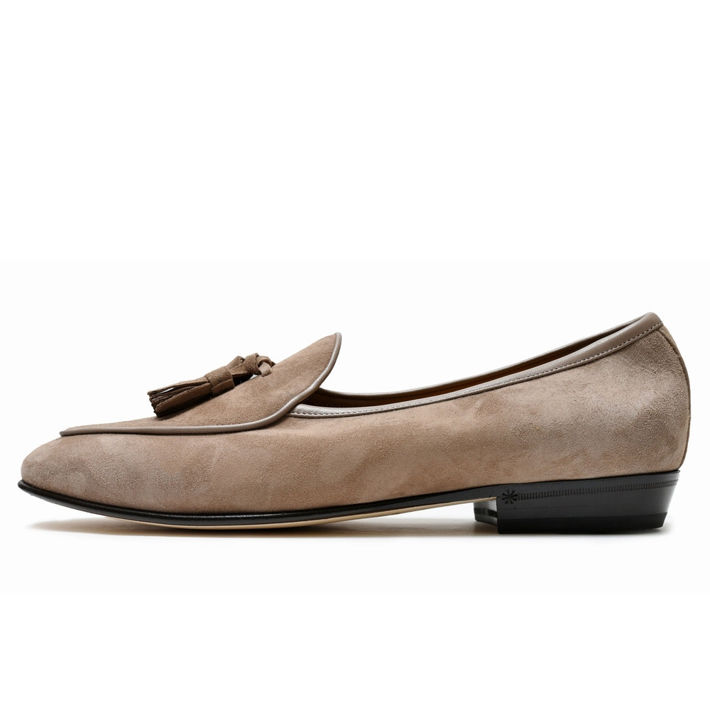 BAUDOIN & LANGE（ボードイン アンド ランジ） ラムスエードタッセルベルジャンシューズ SAGAN CLASSIC TASSELS/89505