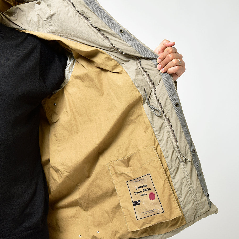 Ten c テンシー EXTREME DOWN PARKA ガーメントダイナイロン N-3B ダウンコート