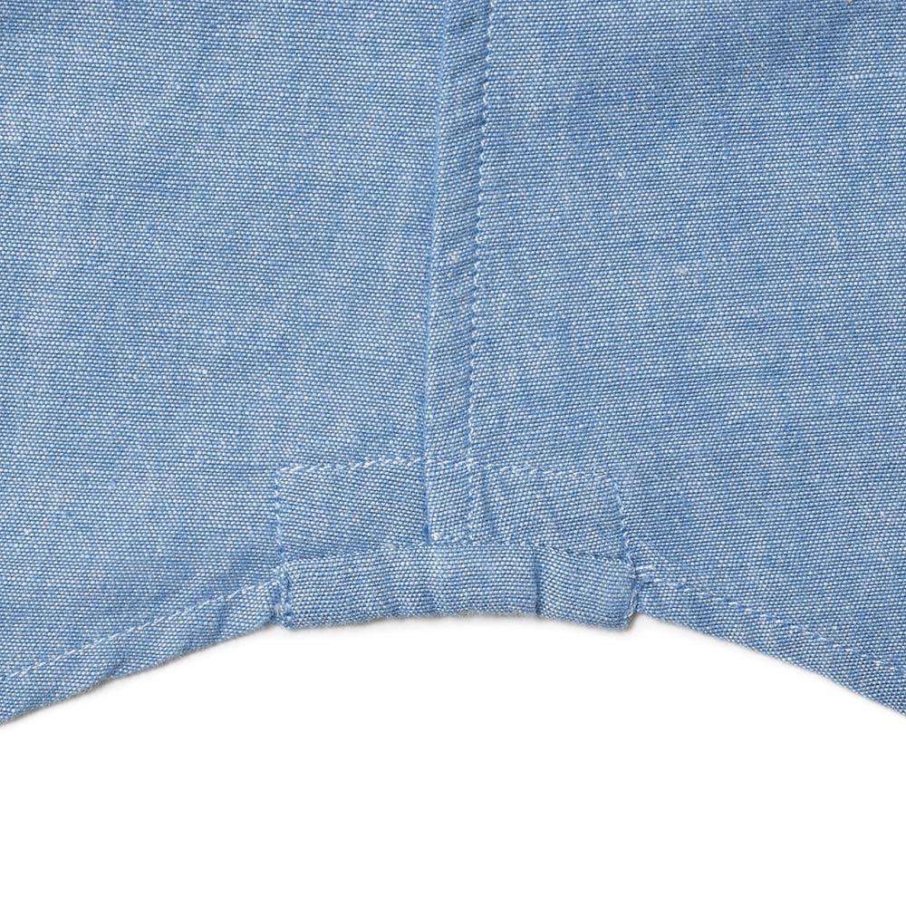 GLANSHIRT（グランシャツ） ウォッシュドコットンシャンブレーワイドカラーシャツ 81400(M)