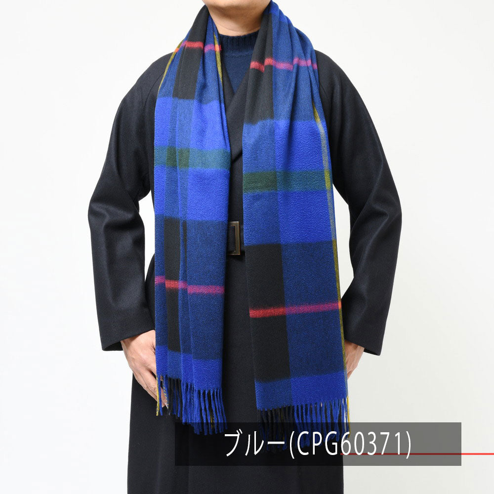Joshua Ellis（ジョシュア エリス） カシミアタータンチェック大判ストール TARTAN CHECK