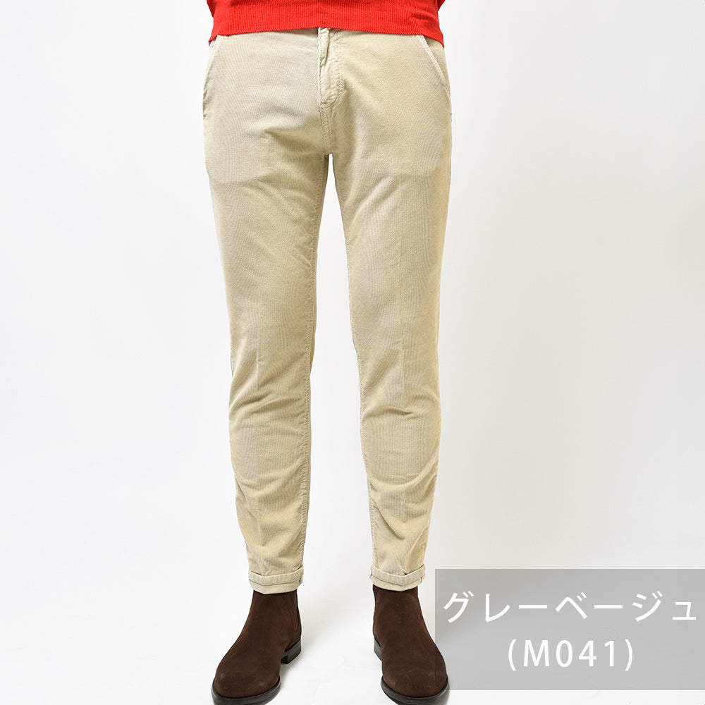 PT TORINO DENIM ピーティートリノデニム コットン ストレッチ コーデュロイ ガーメントダイ パンツ INDIE/TAPERED FIT