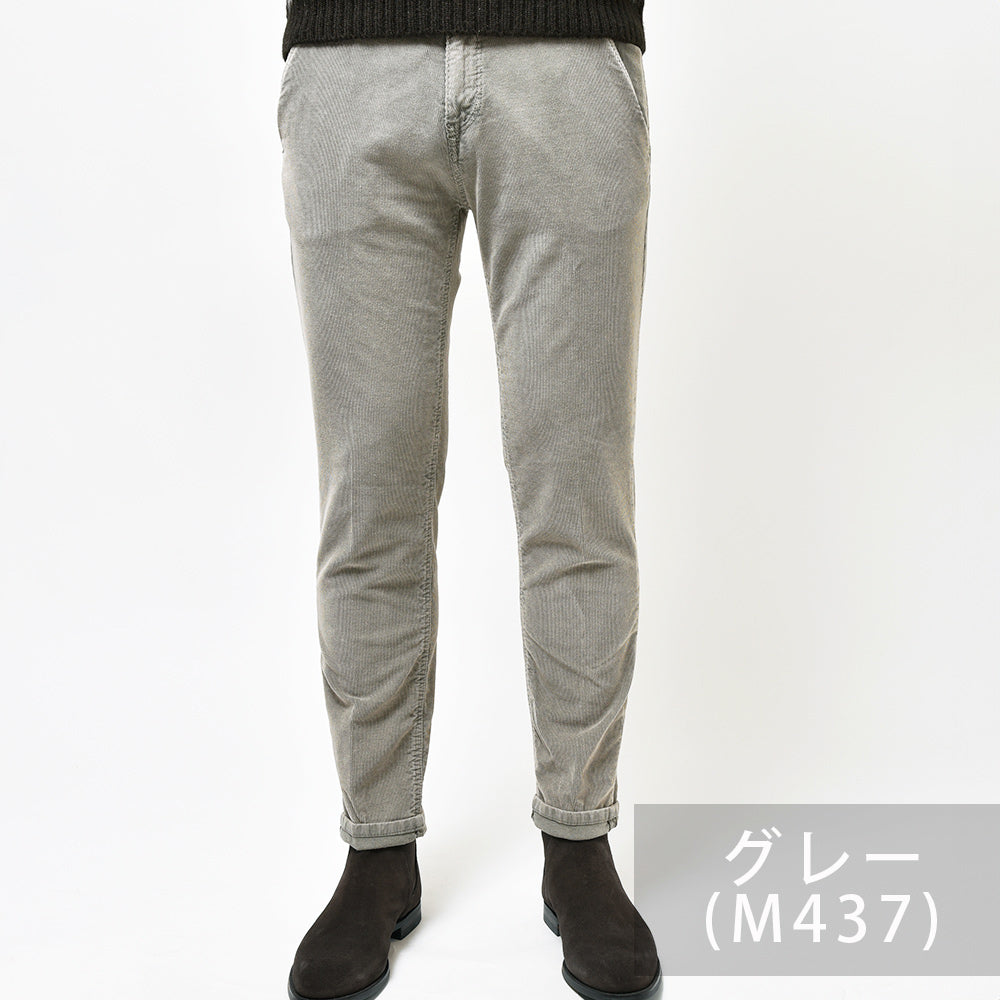 PT TORINO DENIM ピーティートリノデニム コットン ストレッチ コーデュロイ ガーメントダイ パンツ INDIE/TAPERED FIT