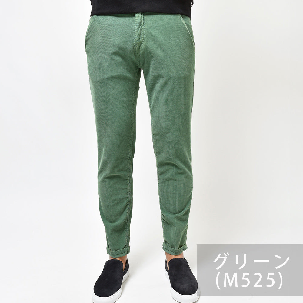 PT TORINO DENIM ピーティートリノデニム コットン ストレッチ コーデュロイ ガーメントダイ パンツ INDIE/TAPERED FIT