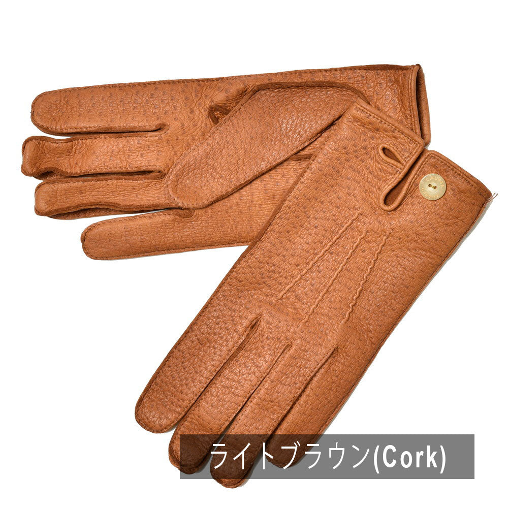 CAUSSE（コース／ガンコス） アンライニングペッカリーグローブ(ボタン付き) HONORE-ND PEC