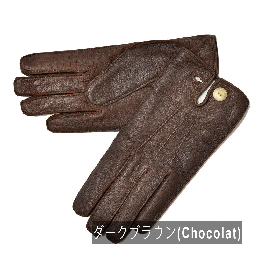 CAUSSE（コース／ガンコス） シルクライニングペッカリーグローブ(ボタン付き) HONORE-ND PEC