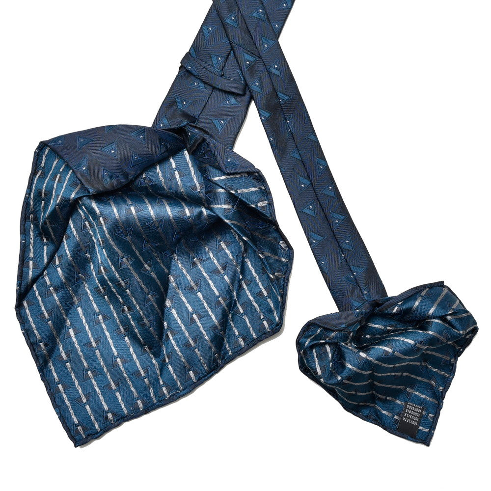 TIE YOUR TIE（タイ ユア タイ） シルクヘリンボーントライアングルジャガードセッテピエゲタイ T972950