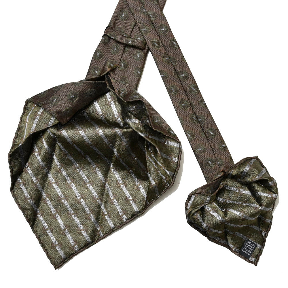 TIE YOUR TIE（タイ ユア タイ） シルクヘリンボーンヘキサゴンジャガードセッテピエゲタイ 22220