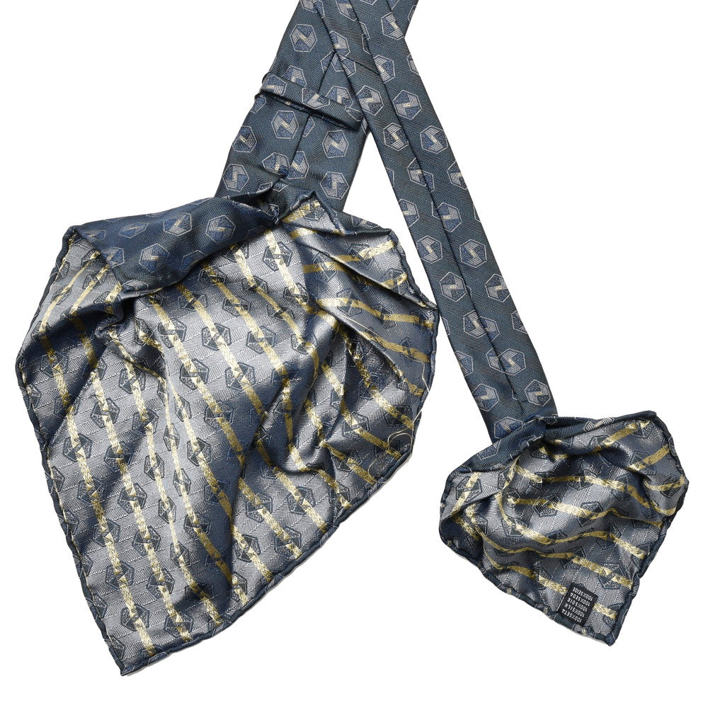TIE YOUR TIE（タイ ユア タイ） シルクヘリンボーンヘキサゴンジャガードセッテピエゲタイ 22220